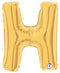 7" | 14"| 40" Gold Letter Foil Balloon - Megaloons Letters A -Z | 3 Sizes Available