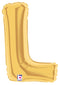 7" | 14"| 40" Gold Letter Foil Balloon - Megaloons Letters A -Z | 3 Sizes Available