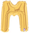 7" | 14"| 40" Gold Letter Foil Balloon - Megaloons Letters A -Z | 3 Sizes Available
