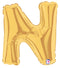 7" | 14"| 40" Gold Letter Foil Balloon - Megaloons Letters A -Z | 3 Sizes Available