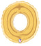 7" | 14"| 40" Gold Letter Foil Balloon - Megaloons Letters A -Z | 3 Sizes Available