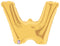7" | 14"| 40" Gold Letter Foil Balloon - Megaloons Letters A -Z | 3 Sizes Available