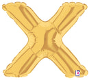 7" | 14"| 40" Gold Letter Foil Balloon - Megaloons Letters A -Z | 3 Sizes Available