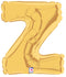 7" | 14"| 40" Gold Letter Foil Balloon - Megaloons Letters A -Z | 3 Sizes Available
