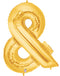 7" | 14"| 40" Gold Letter Foil Balloon - Megaloons Letters A -Z | 3 Sizes Available