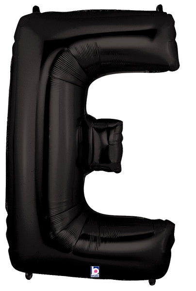 34" Betallic Black Letter Foil Balloon - Megaloons | Letters A - Z