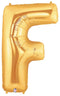 7" | 14"| 40" Gold Letter Foil Balloon - Megaloons Letters A -Z | 3 Sizes Available