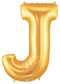 7" | 14"| 40" Gold Letter Foil Balloon - Megaloons Letters A -Z | 3 Sizes Available