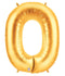 7" | 14"| 40" Gold Letter Foil Balloon - Megaloons Letters A -Z | 3 Sizes Available