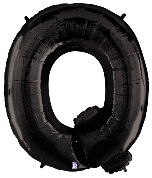 Globo de aluminio con letras negras de 40" - Megaloons | Letras A - Z 