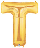7" | 14"| 40" Gold Letter Foil Balloon - Megaloons Letters A -Z | 3 Sizes Available
