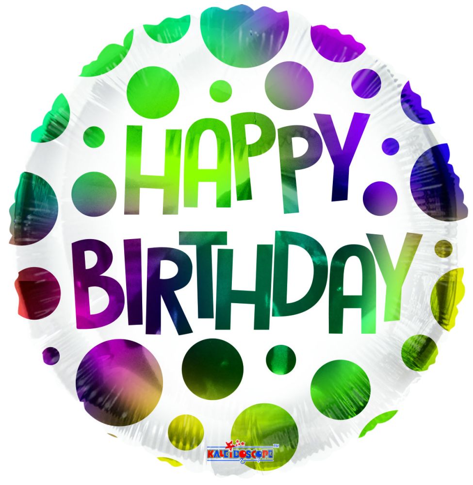 17" Birthday Dots Multicolor | Compre 5 o más y ahorre un 20 %