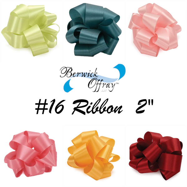 #16 Satin Acetate Ribbon | 2 Inches Wide, 100 Yards Long