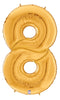 53" Gold Gigaloons - Foil Number Balloons | Numbers 0-9