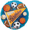 18" Birthday Sports Pennant Foil Balloon | Buy 5 Or More Save 20%