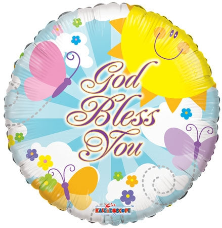18" God Bless You Foil Balloon | Buy 5 Or More Save 20%