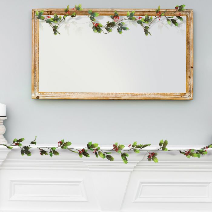 6' Holly & Berries Garland Party Decoration | 1 Count