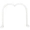 White Plated Metal Heart Arch Frame
