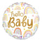 Globo de aluminio Hello Baby Rainbow de 9" | Compre 5 o más y obtenga un 20 % de descuento 