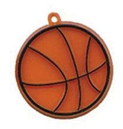 Amuleto de baloncesto de 1.25", 2 piezas. 
