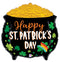 Globo metalizado Lucky Pot O Gold St. Patrick's Day de 23" (P24)