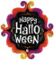 Globo de aluminio con marco de fantasía de Halloween de 36" (P15)