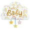 Globo de lámina de nube Hello Baby de 28" 