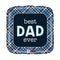 18" Best Dad Ever Plaid Foil Balloon (P19) | Buy 5 Or More Save 20%