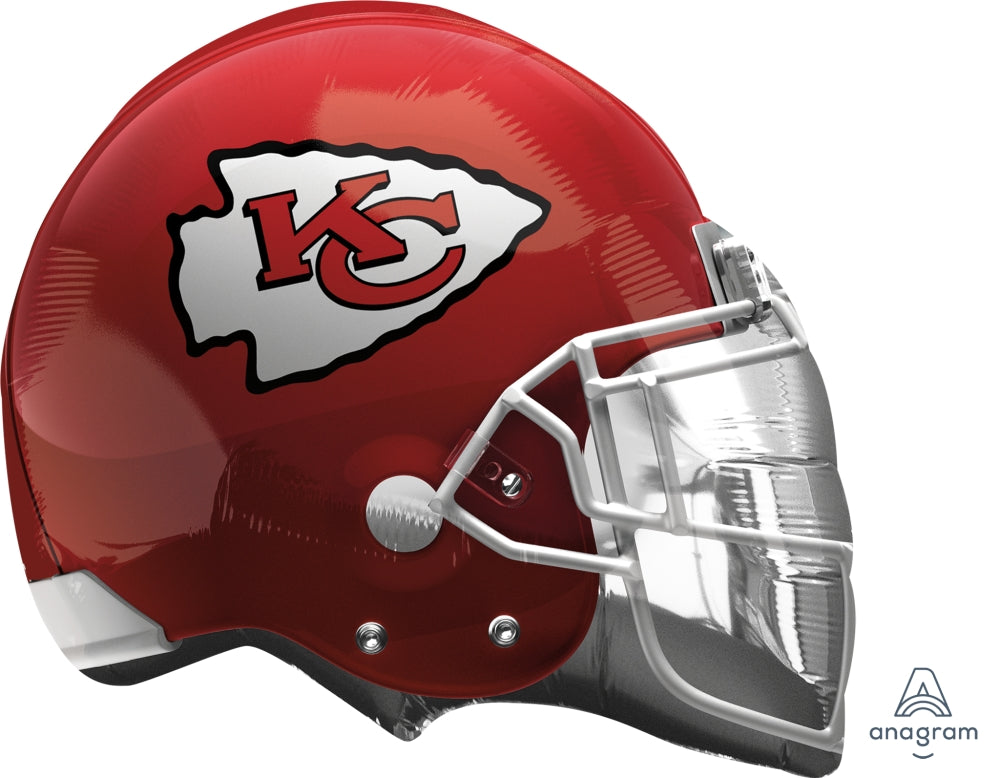 21" Kansas City Chiefs NFL Helmet Foil Balloon