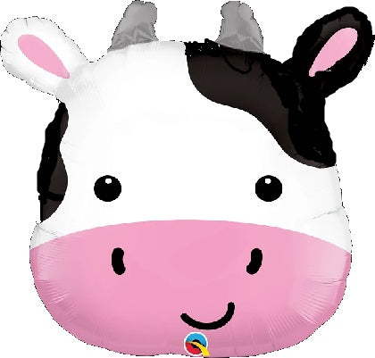 Lindo globo de aluminio de vaca Holstein de 28"