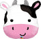 Lindo globo de aluminio de vaca Holstein de 28"