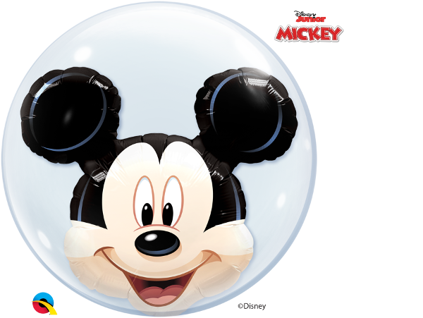 Globo de Mickey Mouse de doble burbuja de 24"