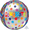 Felicitaciones geométricas Dotty Orbz de 16" | 1 unidad