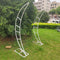 Metal Half Moon Balloon - Floral Frame 36" x 10" x 79" | Curbside Pickup Only