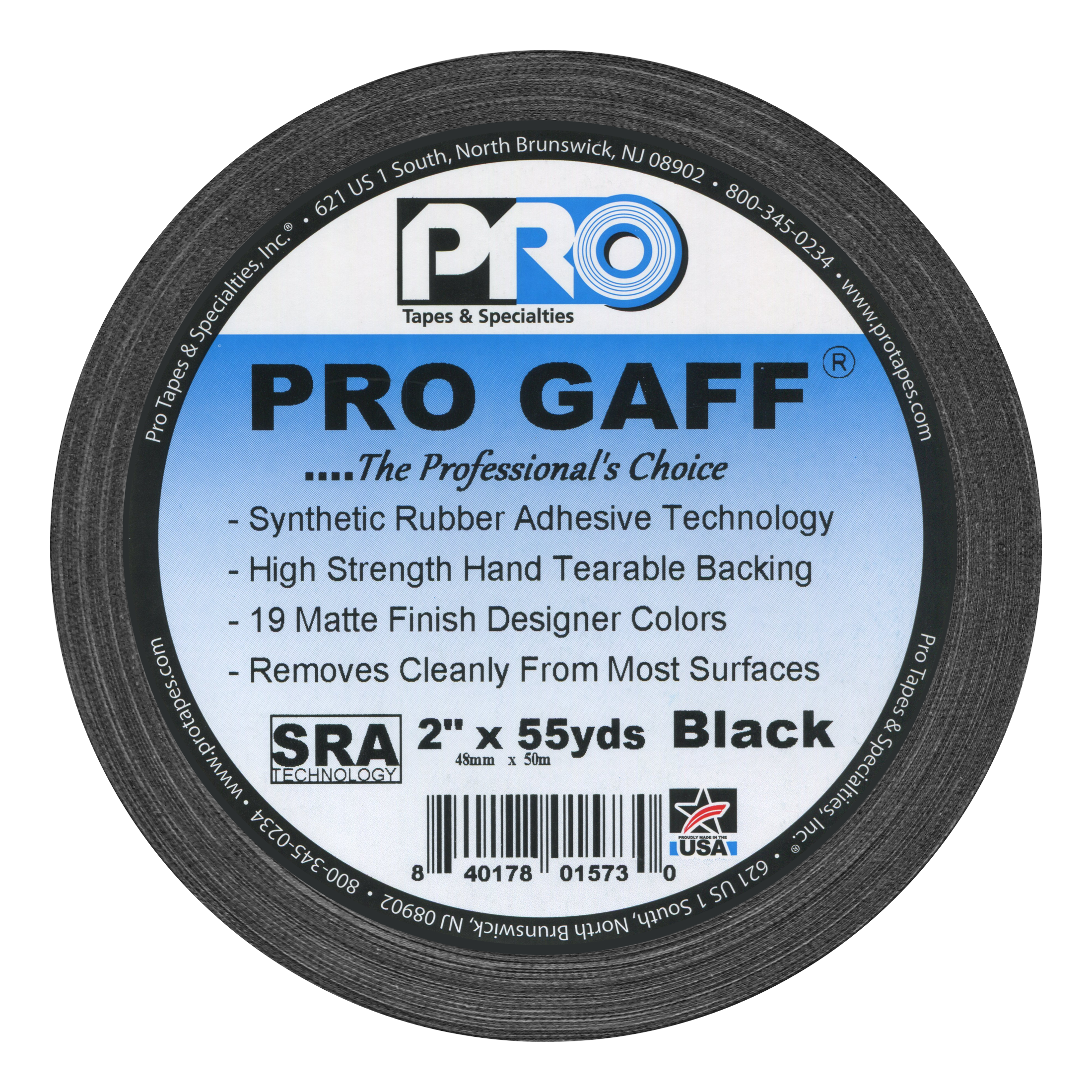 Cinta Pro Gaff® (2" x 55 yardas) - Adhesivo profesional