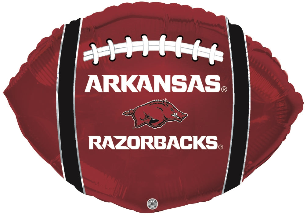 Globo de lámina de fútbol americano universitario Arkansas Razorbacks de 21" (WSL)
