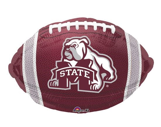 18" Mississippi State Football Foil Balloon (WSL) | Buy 5 Or More Save 20%