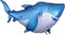 Globo de lámina con forma de tiburón Ocean Buddies de 40"