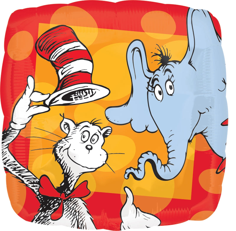 Globo de aluminio Dr. Seuss de 18" | Compra 5 o más y ahorra un 20 %