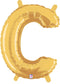 7" | 14"| 40" Gold Letter Foil Balloon - Megaloons Letters A -Z | 3 Sizes Available