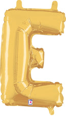7" | 14"| 40" Gold Letter Foil Balloon - Megaloons Letters A -Z | 3 Sizes Available