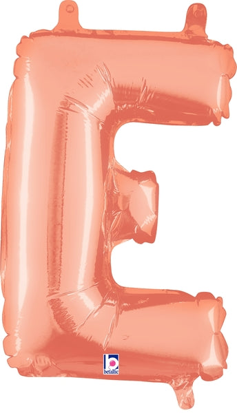 14" | 34" Betallic Rose Gold Letter Balloons - Megaloons | 2 Sizes Available - Letters A-Z