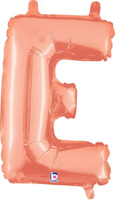 Globos con letras de oro rosa de 14" | 40" - Megaloons | 2 Tamaños Disponibles - Letras AZ 