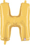 7" | 14"| 40" Gold Letter Foil Balloon - Megaloons Letters A -Z | 3 Sizes Available