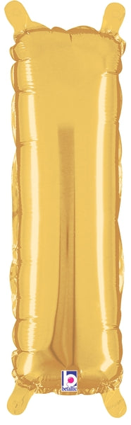 7" | 14"| 40" Gold Letter Foil Balloon - Megaloons Letters A -Z | 3 Sizes Available