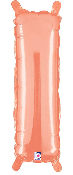 14" | 34" Betallic Rose Gold Letter Balloons - Megaloons | 2 Sizes Available - Letters A-Z