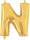 7" | 14"| 40" Gold Letter Foil Balloon - Megaloons Letters A -Z | 3 Sizes Available