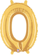7" | 14"| 40" Gold Letter Foil Balloon - Megaloons Letters A -Z | 3 Sizes Available