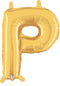 7" | 14"| 40" Gold Letter Foil Balloon - Megaloons Letters A -Z | 3 Sizes Available