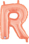 Globos con letras de oro rosa de 14" | 40" - Megaloons | 2 Tamaños Disponibles - Letras AZ 